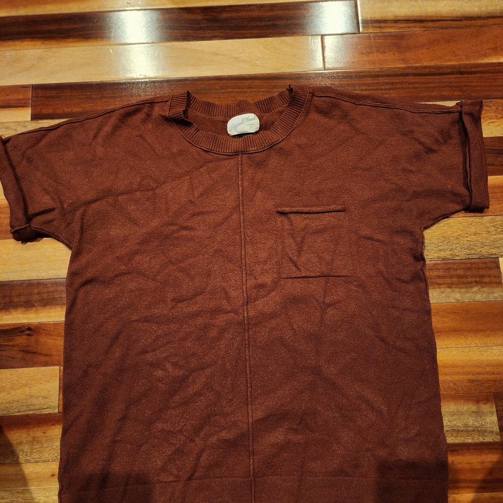 Universal Thread Men's Chocolate Brown Short Sleeve Tee